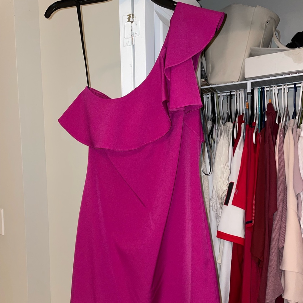 One shoulder formal dress